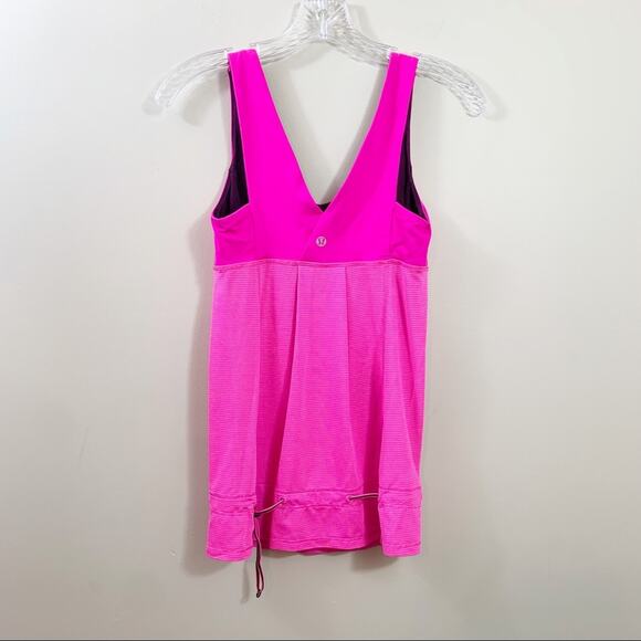 Lululemon Elevate Pink Striped Tank - Picture 6 of 8